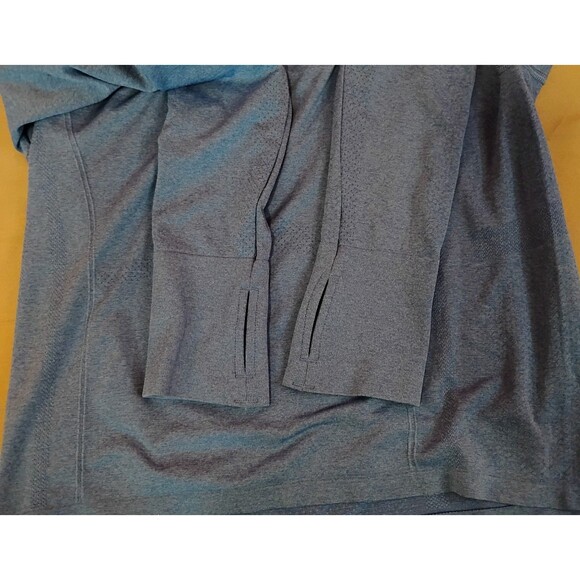 Women's Calia Seamless Race Length Long Sleeve Shirt Cosmic Blue Spacedye XL - Picture 7 of 8